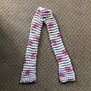 Handmade knit scarf